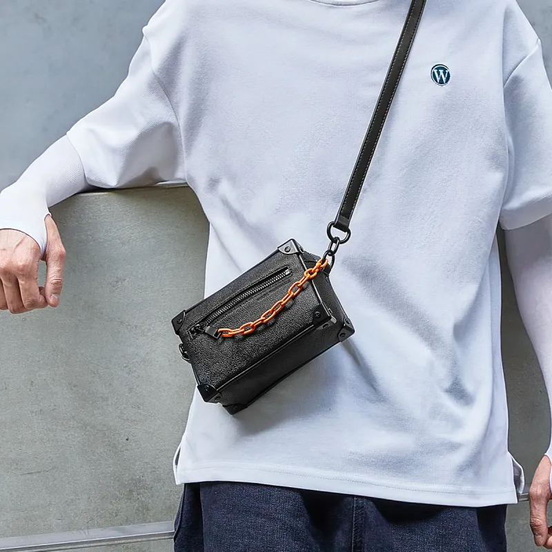 FAIRWHALE PVC Shoulder Bag Crossbody Bag Chain Bag Unisex-20