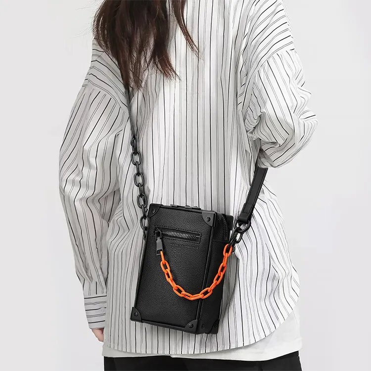 FAIRWHALE PVC Shoulder Bag Crossbody Bag Chain Bag Unisex-13