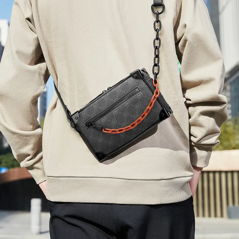 FAIRWHALE PVC Shoulder Bag Crossbody Bag Chain Bag Unisex-56