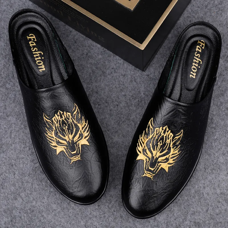 British Knights Rubber Sole Slip Resistant Closed Toe Slippers Men's Black-3
