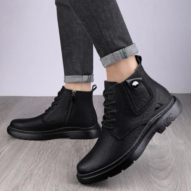 British Knights Ankle Boots Men's Black-4
