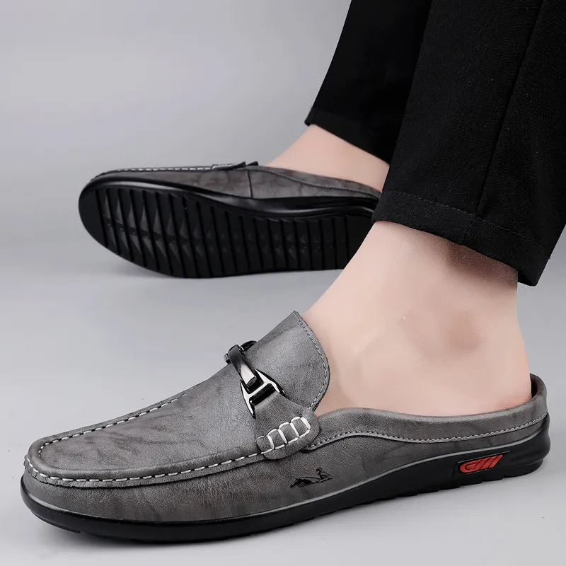 British Knights Rubber Sole Abrasion Resistant Closed Toe Slippers Men's-4