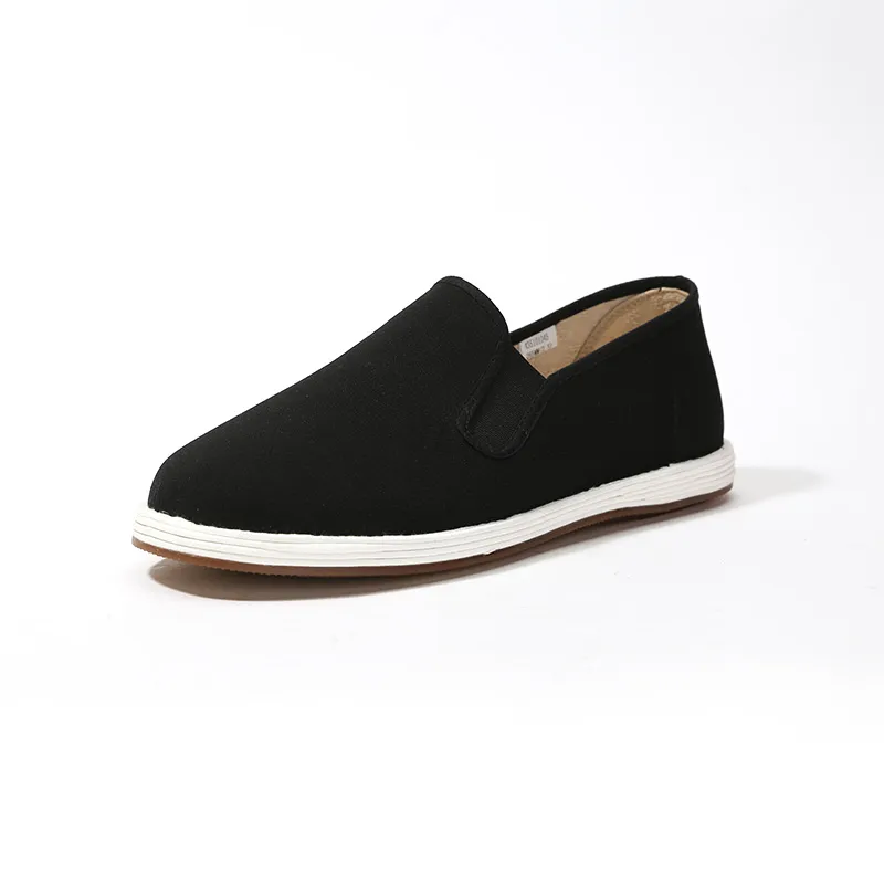 Old Meihua Breathable And Lightweight Low Top Casual Shoes Men's Black-1