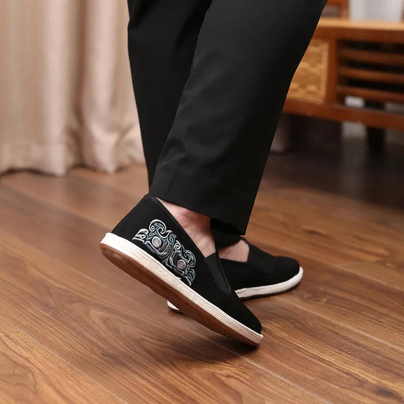 Old Meihua Men's Casual Shoes Men's Black-6
