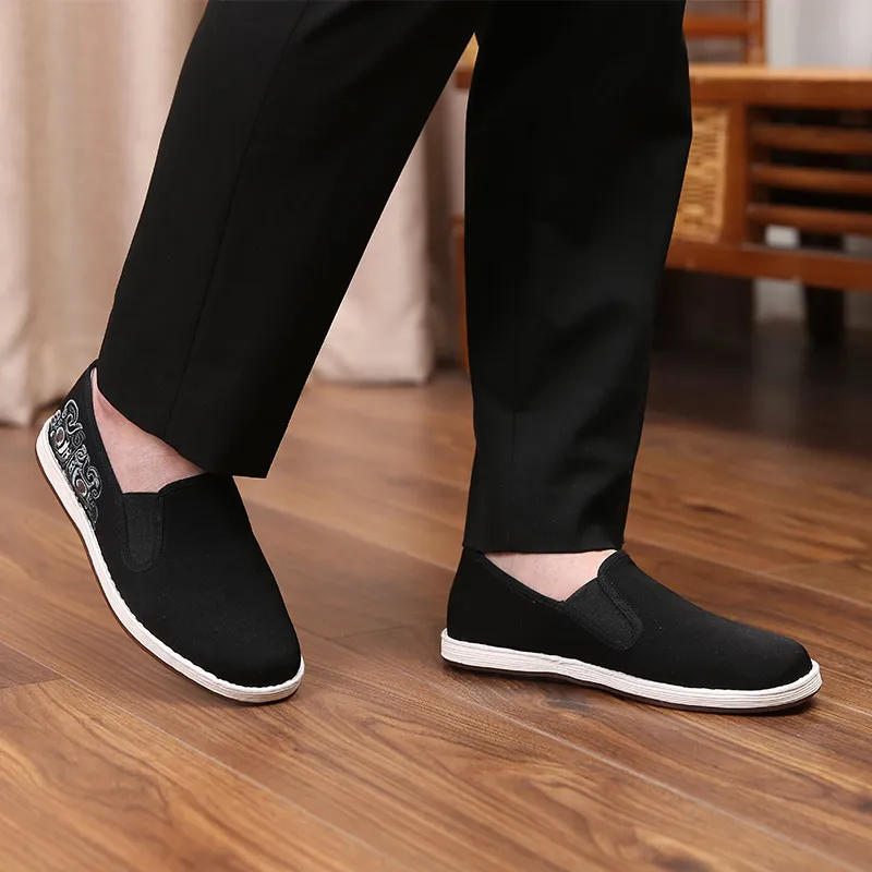 Old Meihua Men's Casual Shoes Men's Black-5