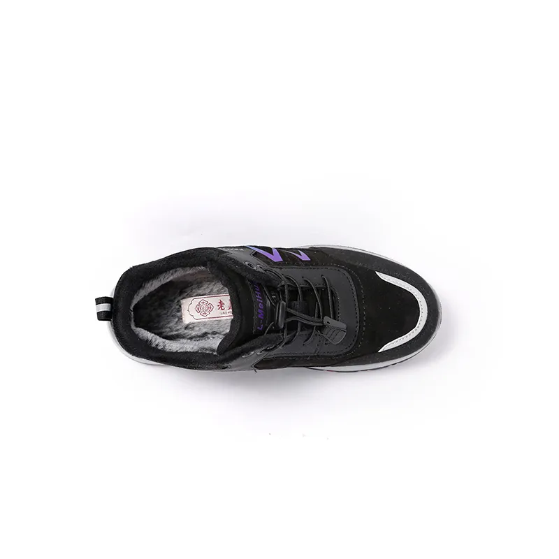 Old Meihua Mid Top Casual Shoes Women's Black-2