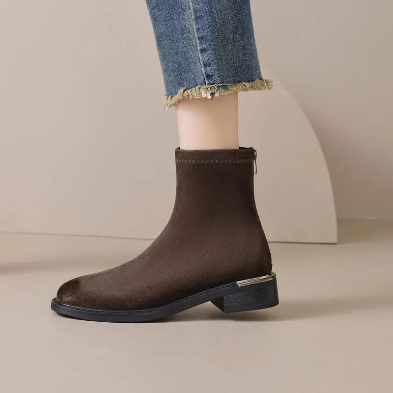 【dme】 Ankle Boots Women's Army Green-1