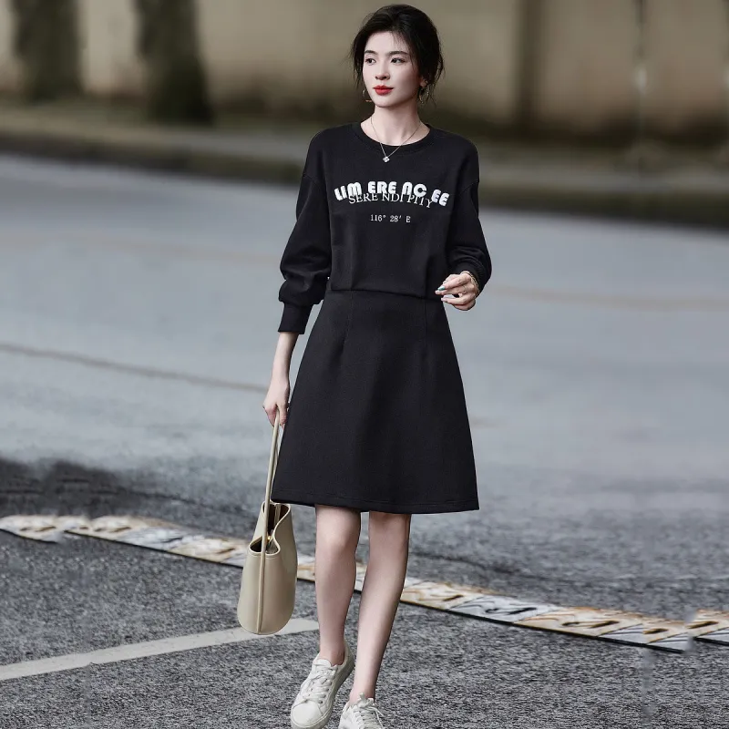 【dme】 Long Sleeved Dresses Women's Black-4