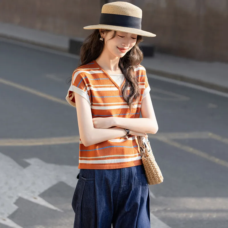 【dme】 Knitwear Women's Orange Red-4