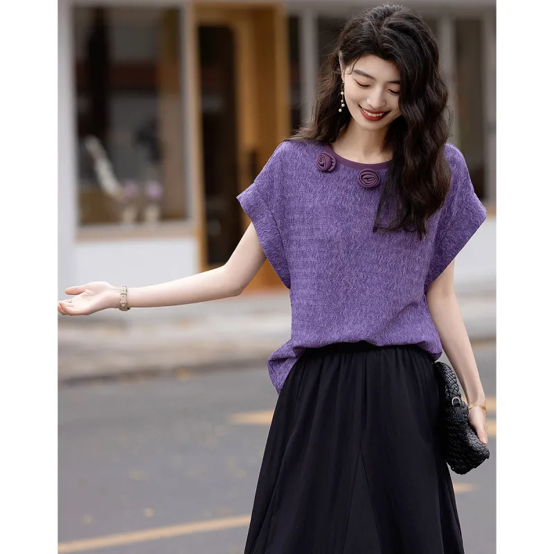 Dme T Shirts Women's Lavender-6