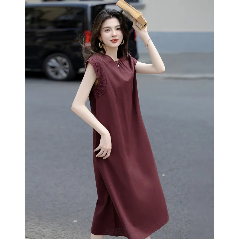 【dme】 Short Sleeved Dress Women's-3