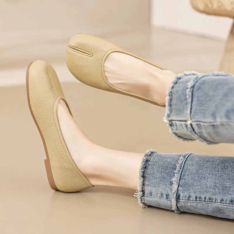 【dme】 Casual Single Shoes 1.2cm Women's Milk Coffee-2