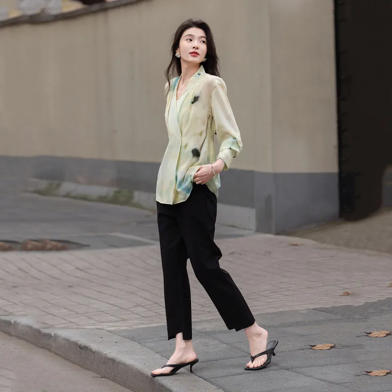 【dme】 Shirt Women's Light Aqua Green-4
