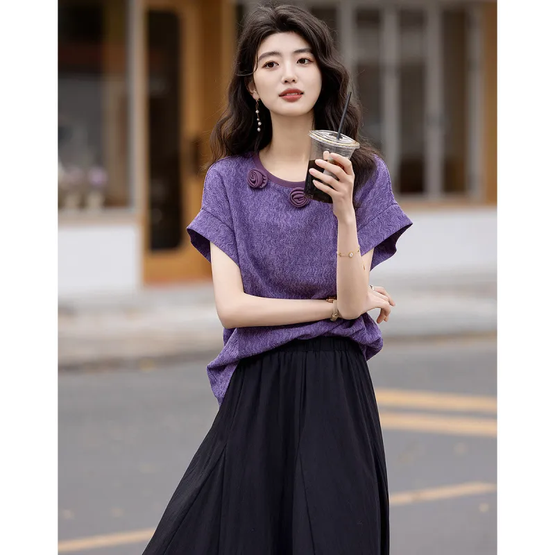 Dme T Shirts Women's Lavender-3