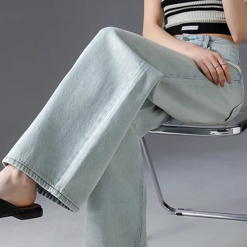 【dme】 Jeans Women's Light Denim Blue-4