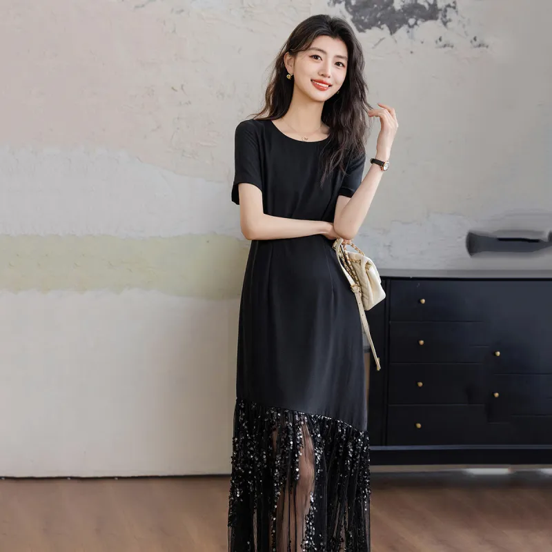 【dme】 Short Sleeved Dress Women's-4