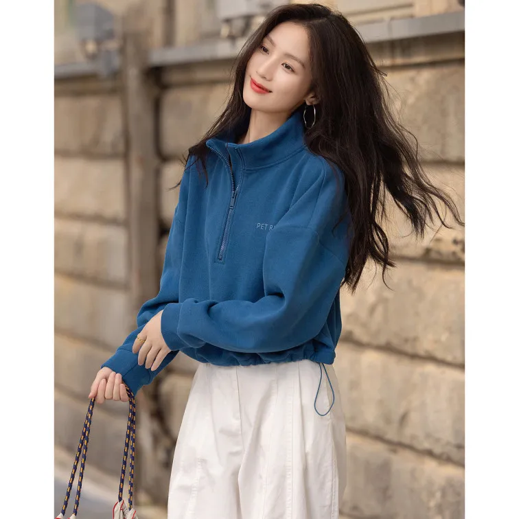 【dme】 Sweatshirt Women's Peacock Blue-5