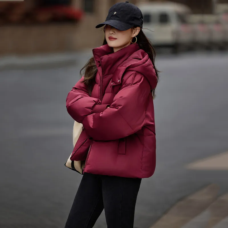 【dme】 Puffer Jacket Women's Maroon-1