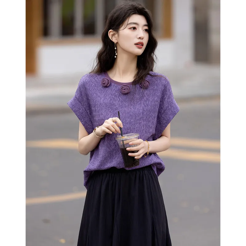 Dme T Shirts Women's Lavender-5