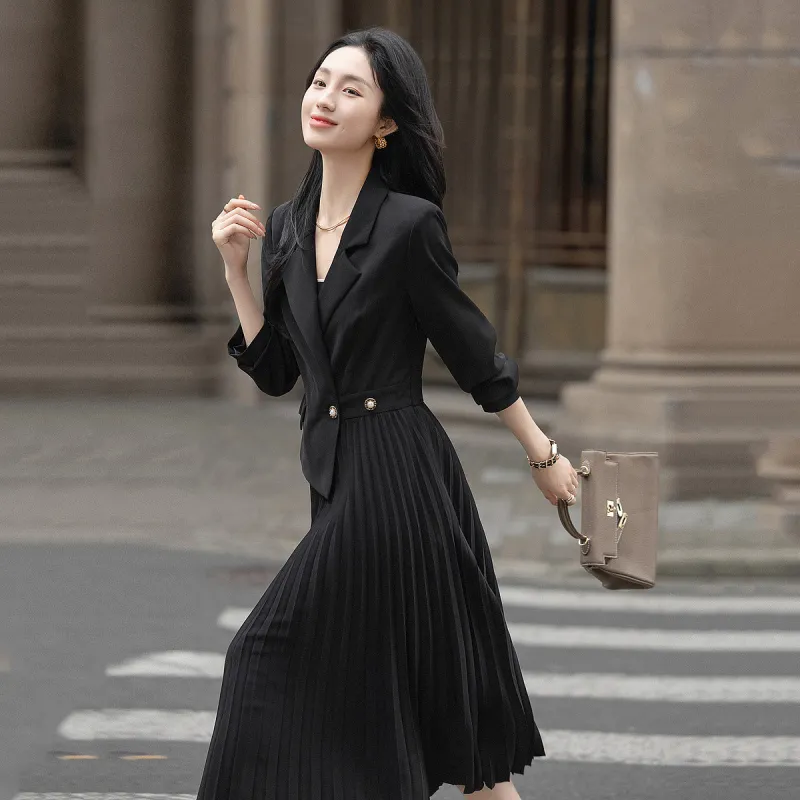 【dme】 Long Sleeved Dresses Women's Black-4
