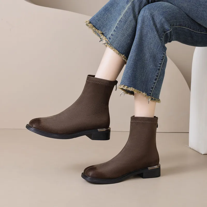 【dme】 Ankle Boots Women's Army Green-2