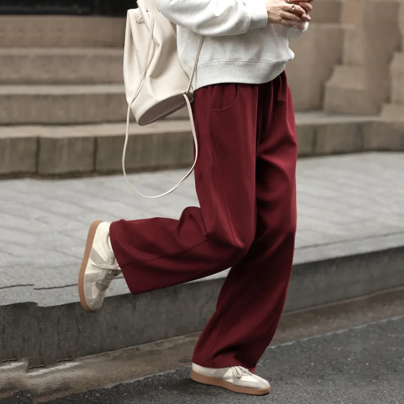 【dme】 Casual Pants Women's Brick Red-1