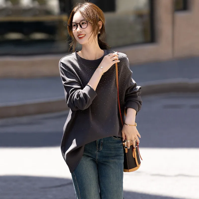 【dme】 Sweatshirt Women's Dark Gray-1