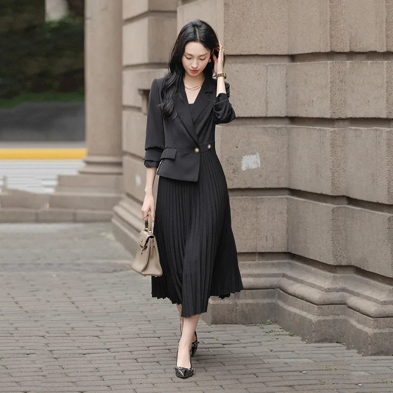 【dme】 Long Sleeved Dresses Women's Black-3