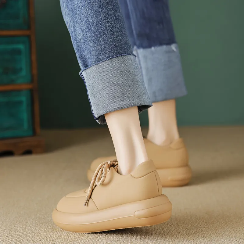 【dme】 Mid-Top Skateboard Shoes Women's Milk Coffee-2