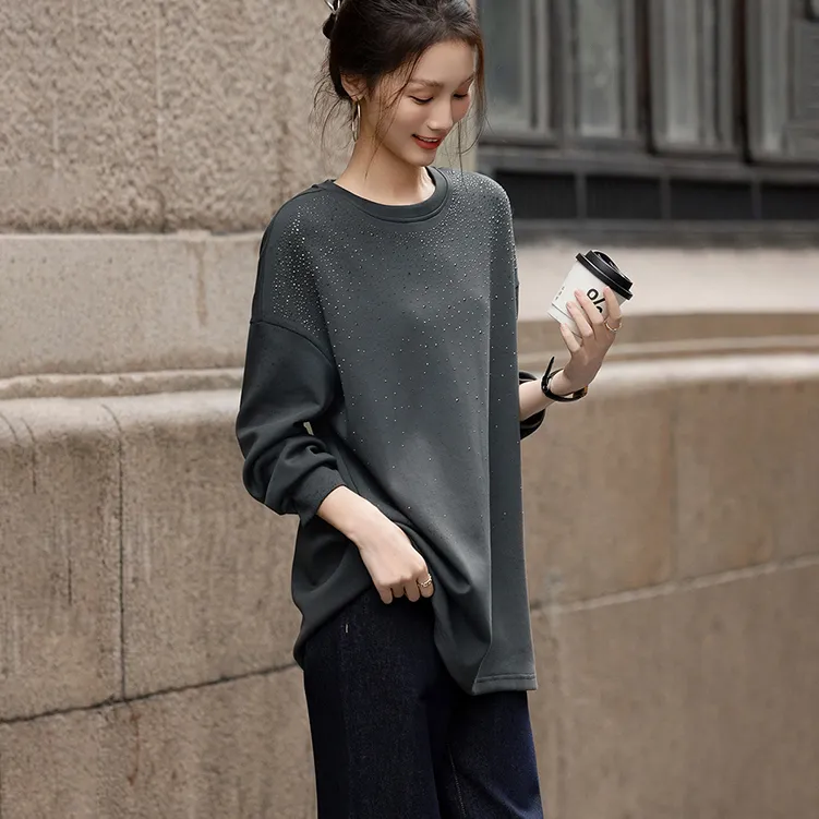 【dme】 Sweatshirt Women's Dark Gray-3
