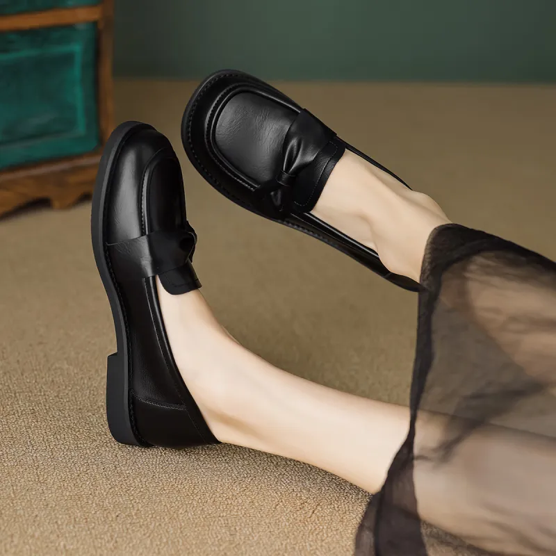 【dme】 Loafers 2cm Women's Black-4