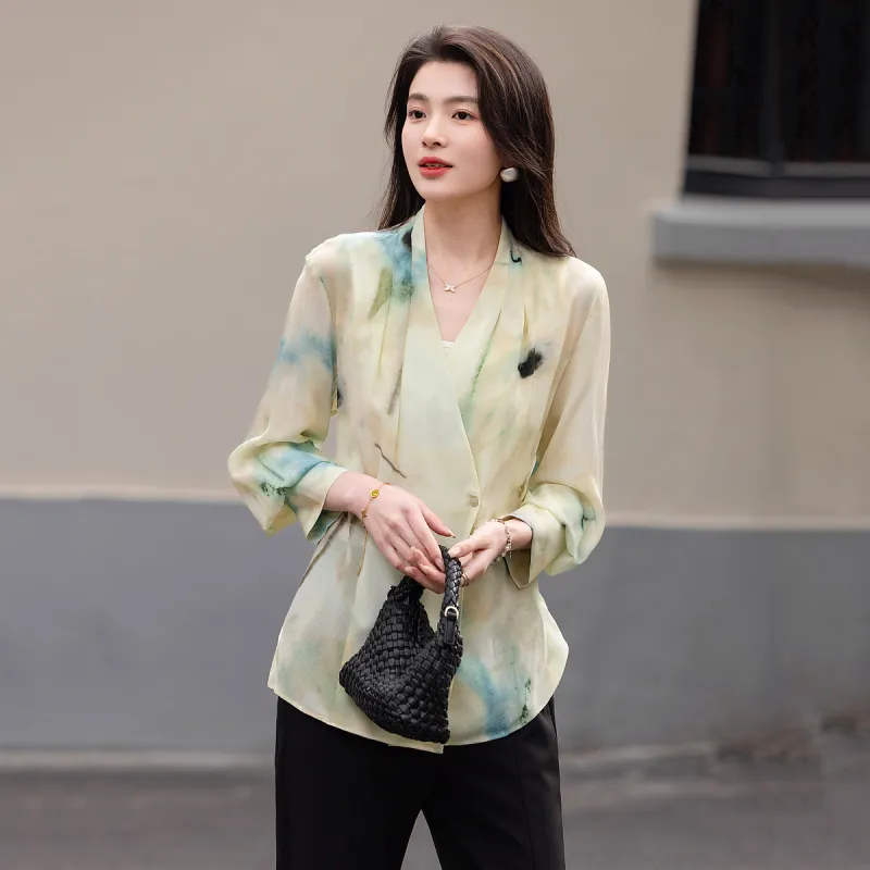 【dme】 Shirt Women's Light Aqua Green-1