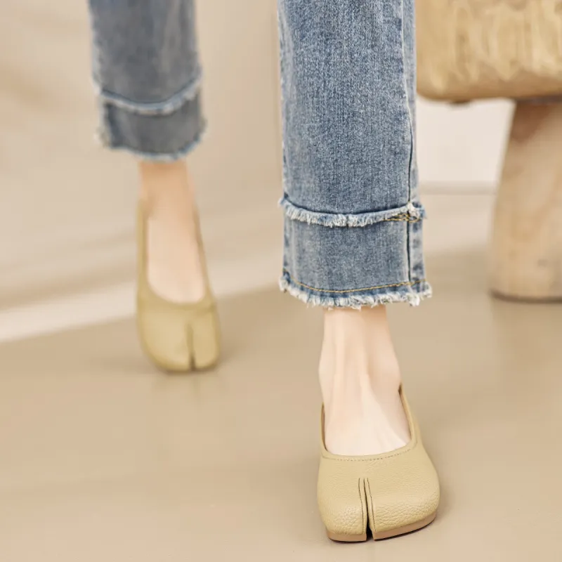 【dme】 Casual Single Shoes 1.2cm Women's Milk Coffee-4