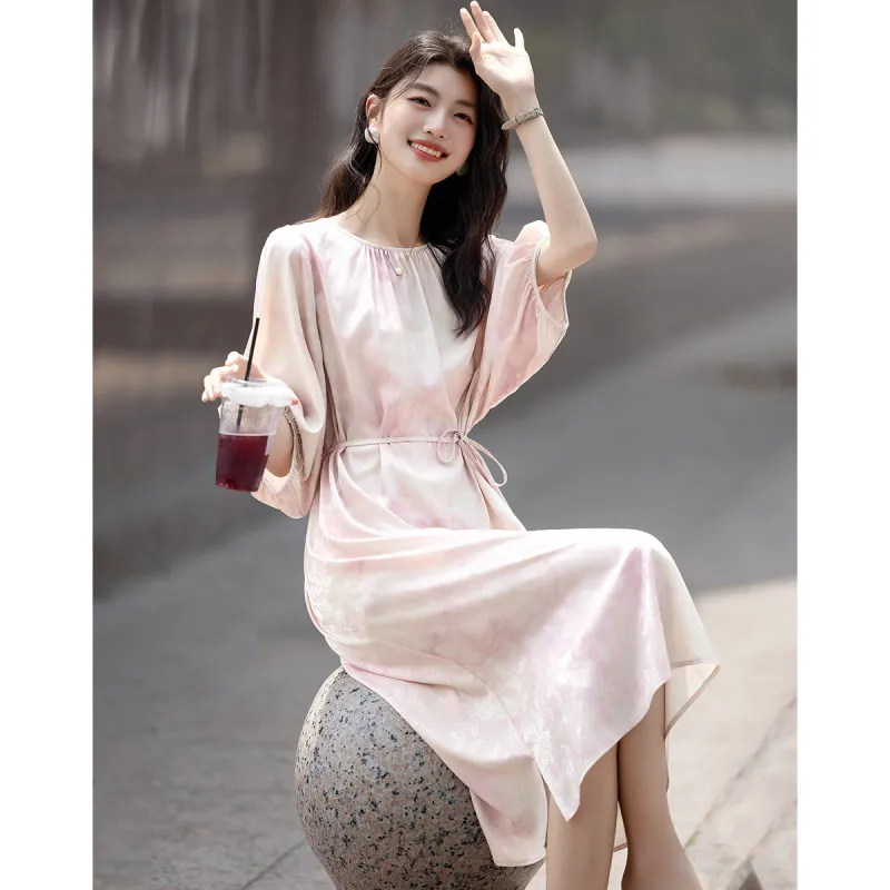 【dme】 Short Sleeved Dress Women's-3