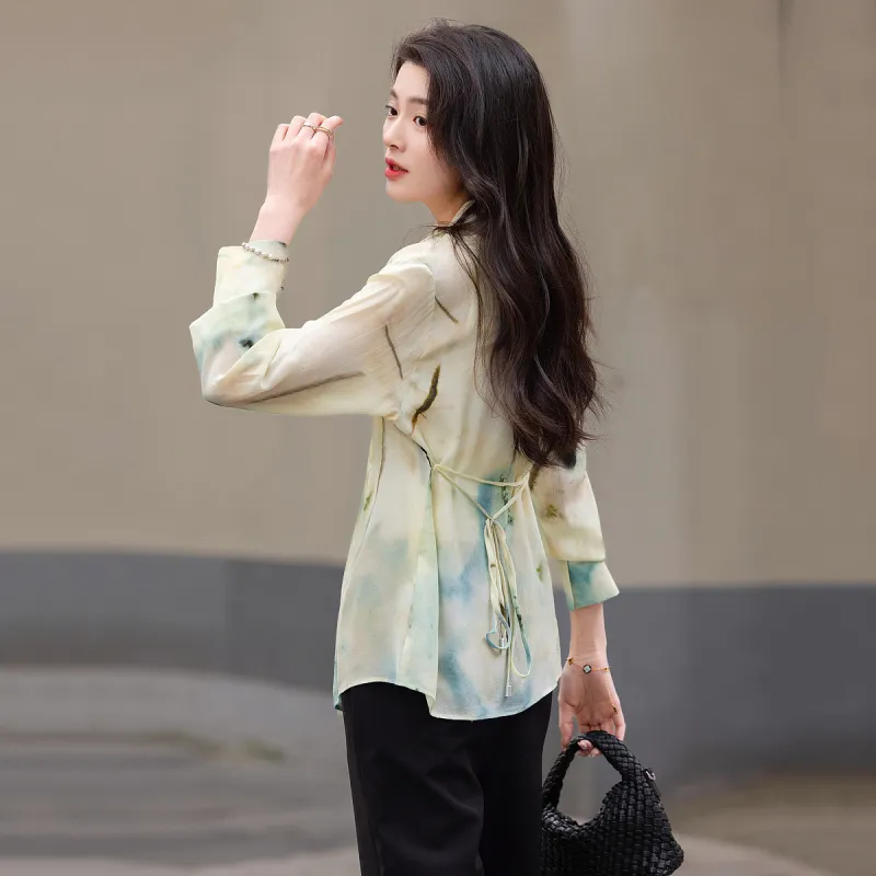 【dme】 Shirt Women's Light Aqua Green-3