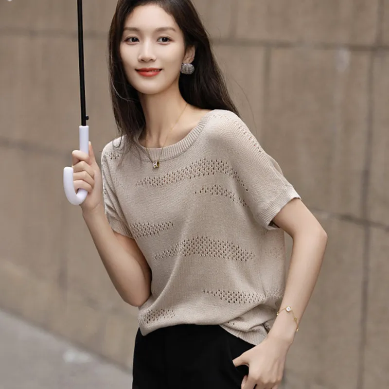 【dme】 Knitwear Women's Aqua Blue-7