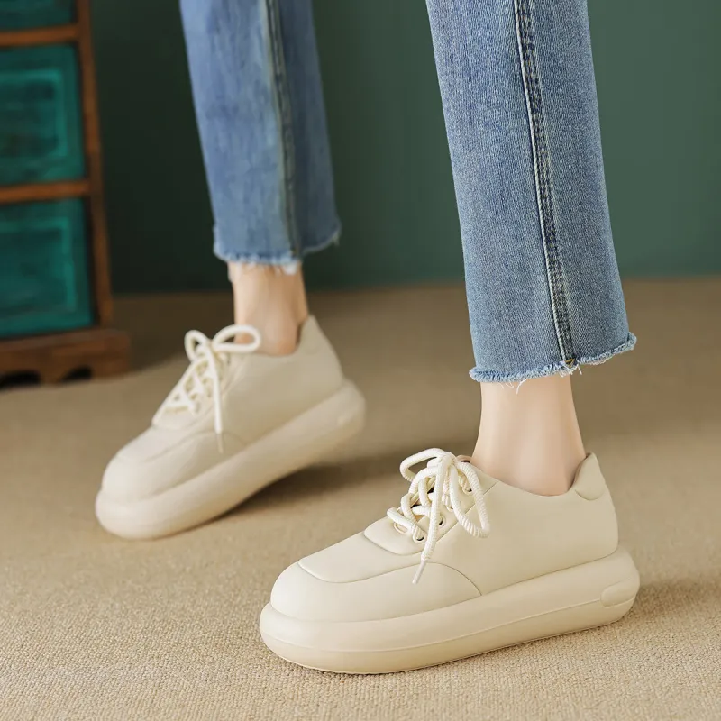 【dme】 Mid-Top Skateboard Shoes Women's Milk Coffee-4