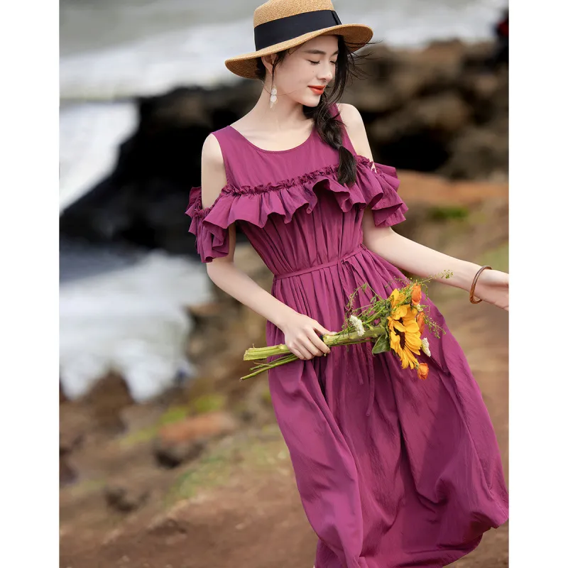 【dme】 Short Sleeved Dress Women's-1