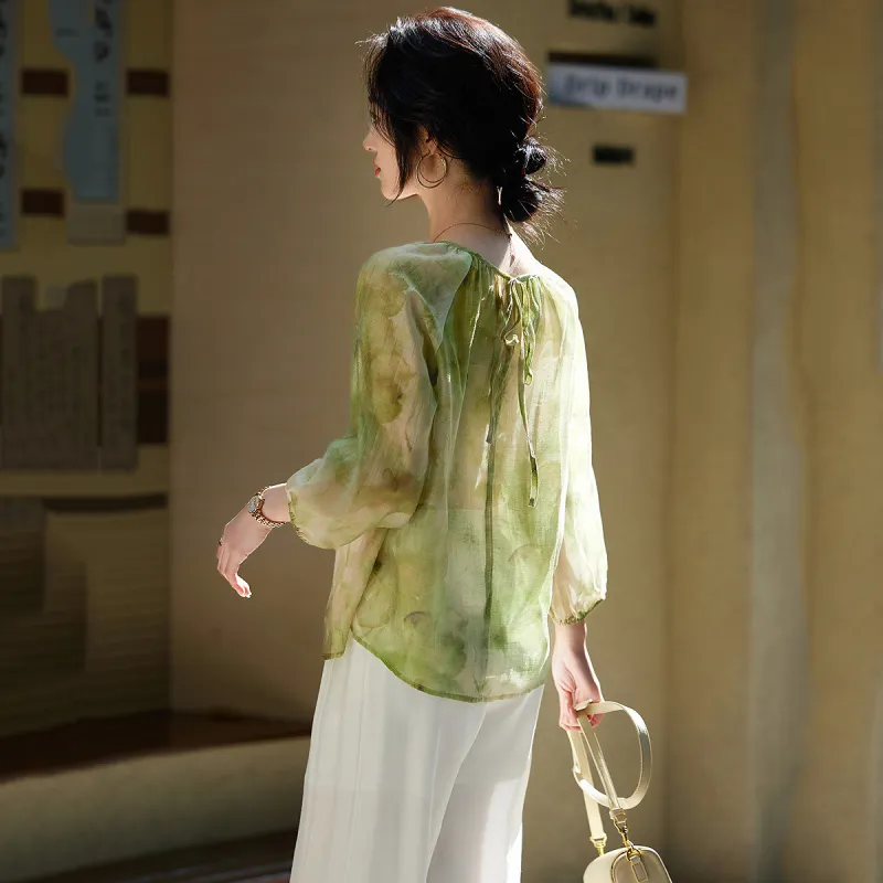 【dme】 Shirt Women's Apple Green-1