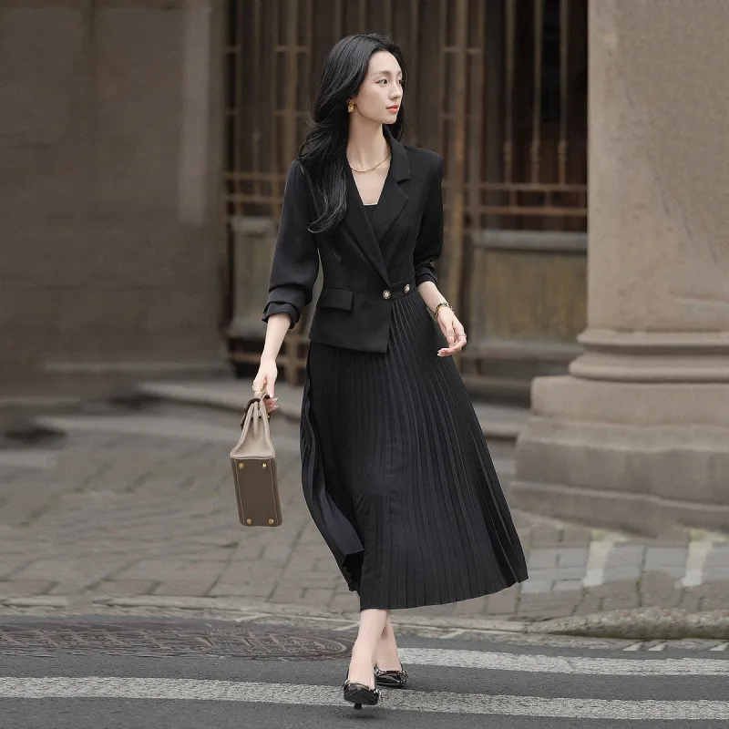 【dme】 Long Sleeved Dresses Women's Black-5