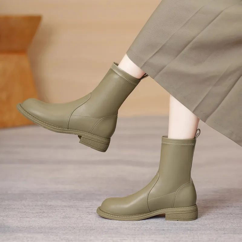 Dme Ankle Boots 3.6cm Women's Green-2