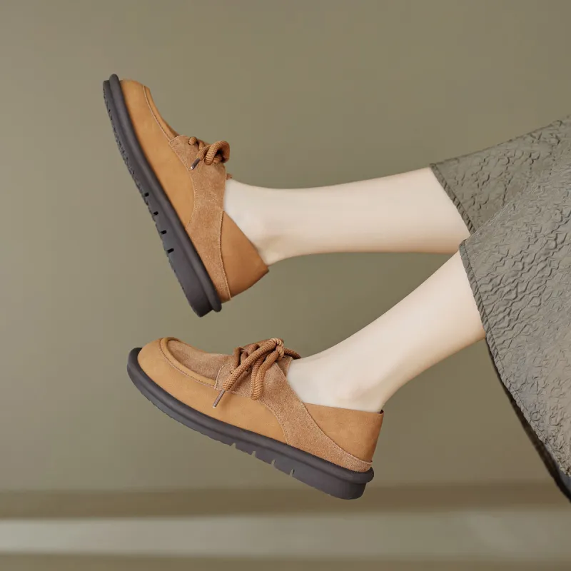 【dme】 Casual Single Shoes 2cm Women's Brown-1