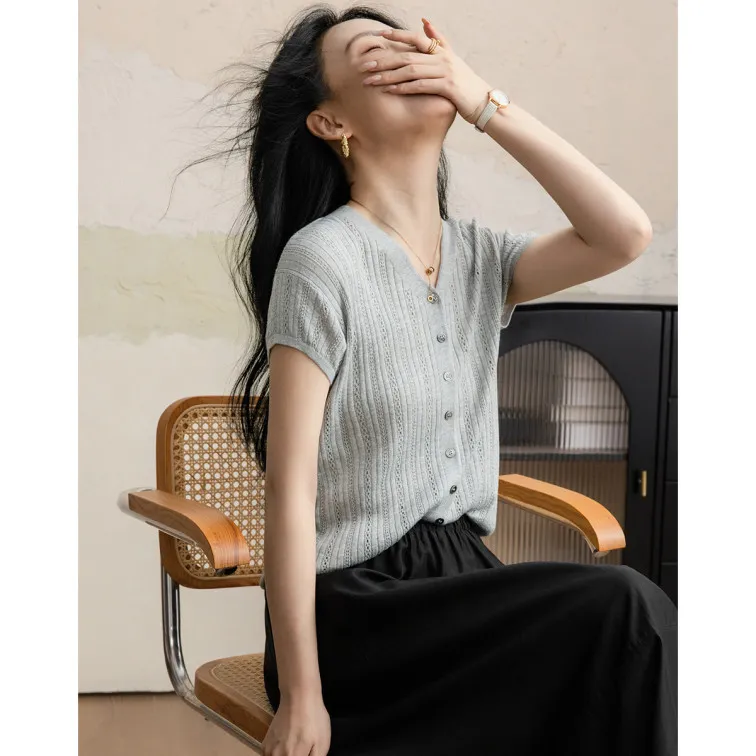 【dme】 Knitwear Women's Heather Gray-1