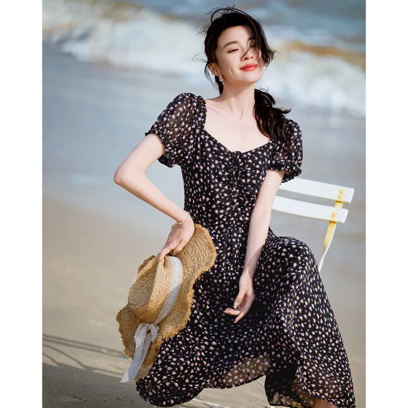 【dme】 Short Sleeved Dress Women's-4