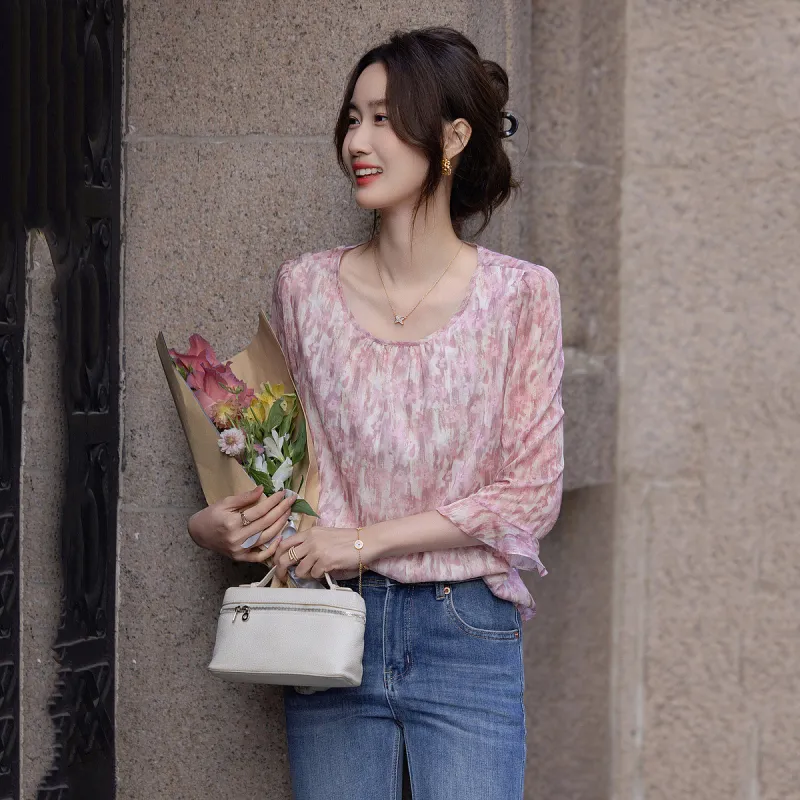 【dme】 Shirt Women's Pastel Pink-2