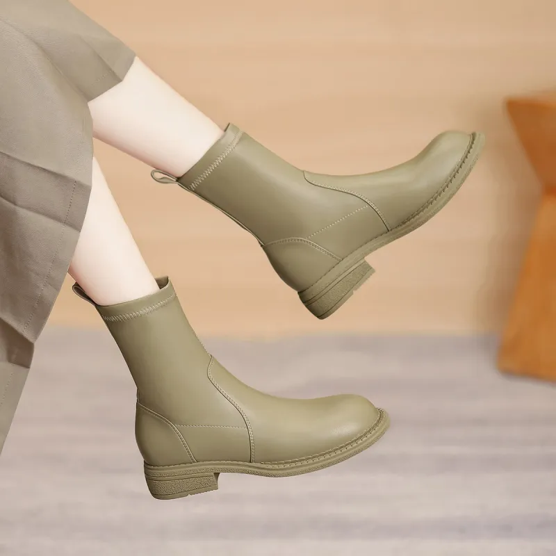 Dme Ankle Boots 3.6cm Women's Green-3