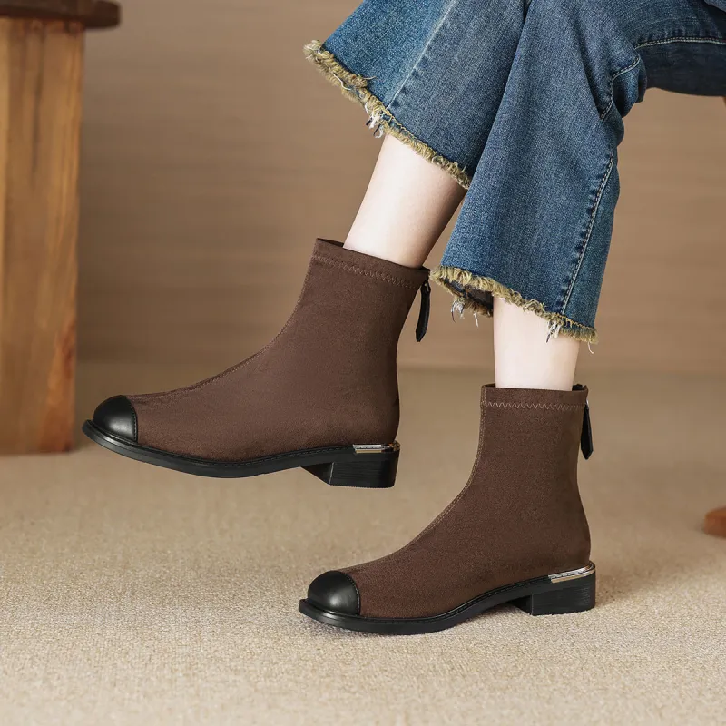 【dme】 Ankle Boots Women's Coffee-2