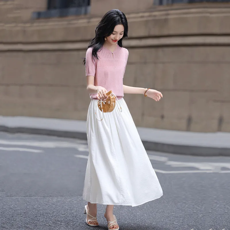 【dme】 Knitwear Women's Leather Pink-5