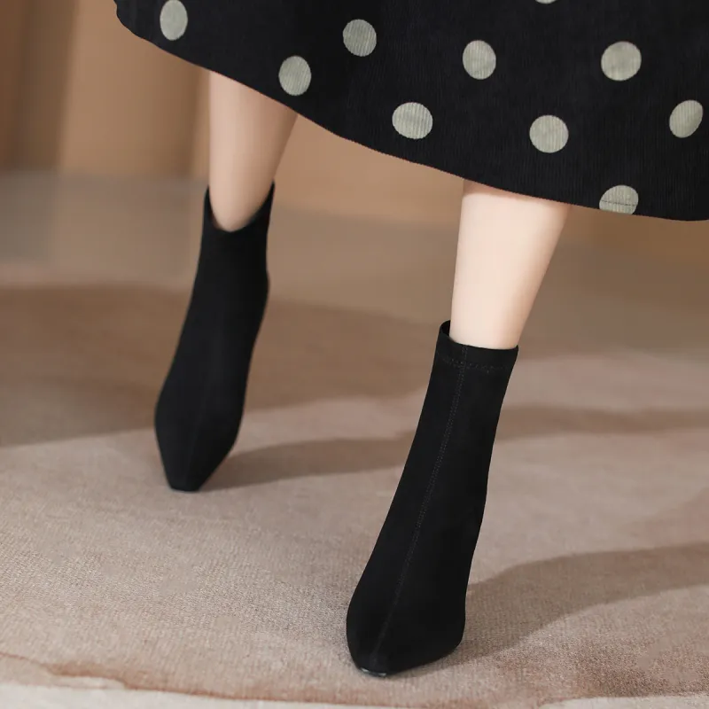【dme】 Ankle Boots 6.5cm Women's Black-3