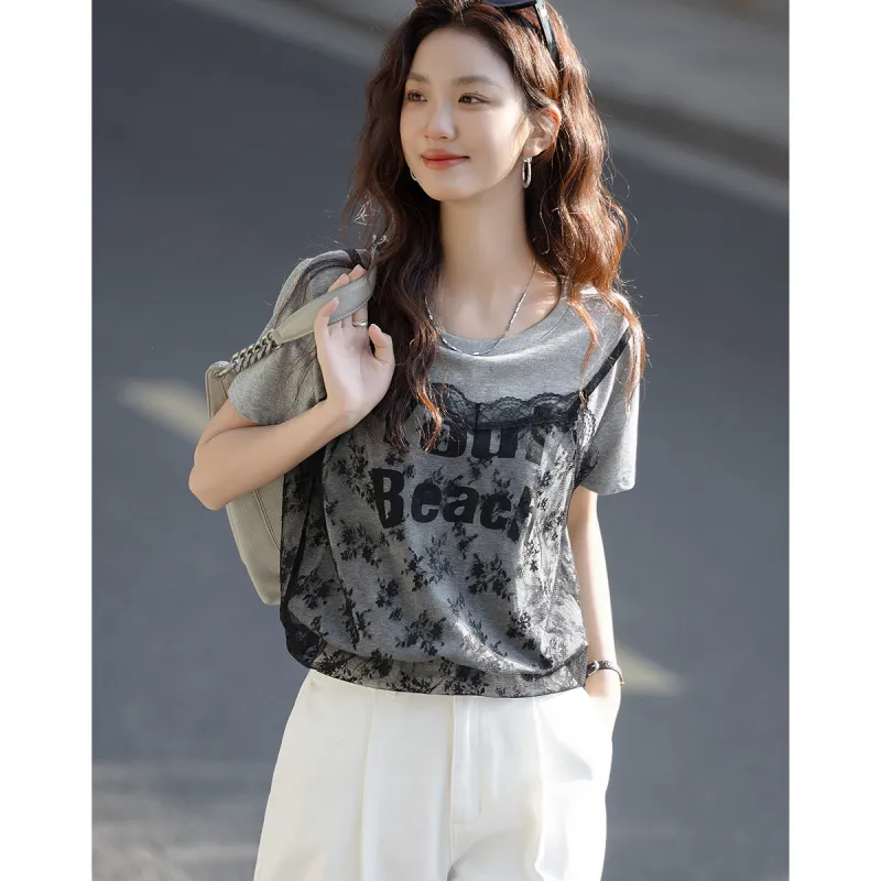 Dme T Shirts Women's Light Heather Gray-3